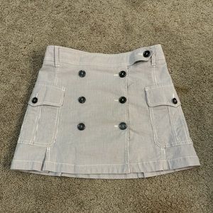 BURBERRY pinstriped mini skirt